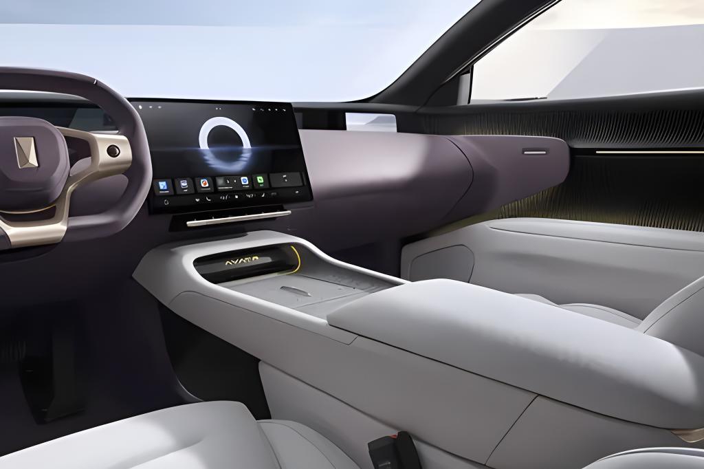 Buen precio Sedán Azul coche eléctrico puro vehículos inteligentes de nueva energía Avatar12