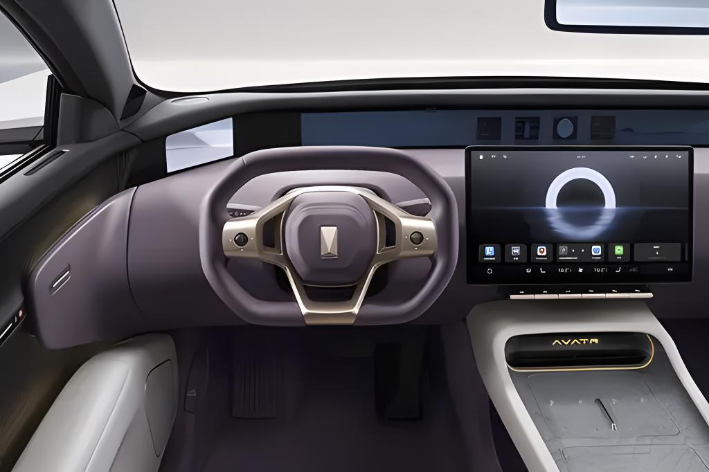 Buen precio Sedán Azul coche eléctrico puro vehículos inteligentes de nueva energía Avatar12